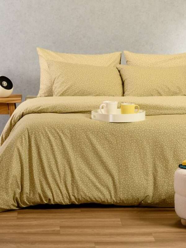 ΣΕΤ ΣΕΝΤΟΝΙΑ ΥΠΕΡΔΙΠΛΑ SAMUELE OLIVE/BEIGE ULTRA LINE (235X270)