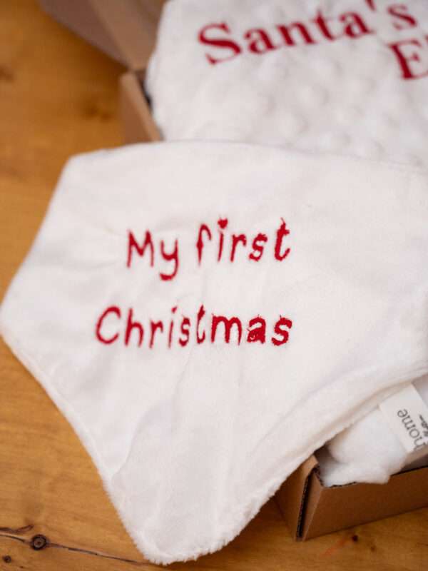 -Σαλιάρα μπαντάνα My first Christmas